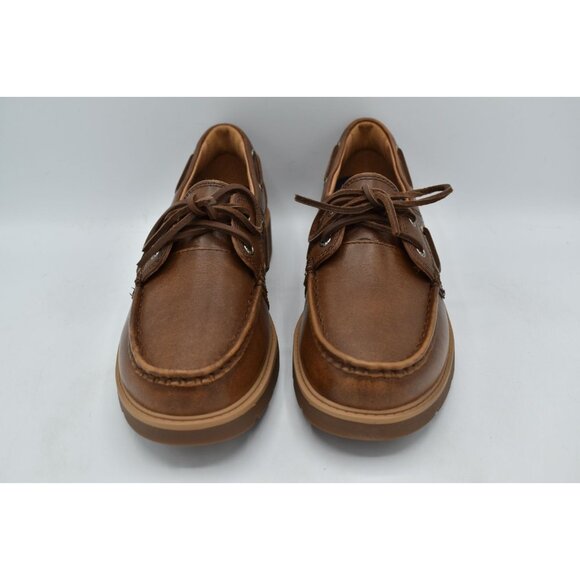 Sperry Womens Size 11 Wells Brown Leather Nubuck Slip On Boat Shoes - Picture 2 of 13